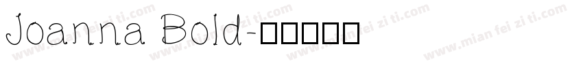 Joanna Bold字体转换